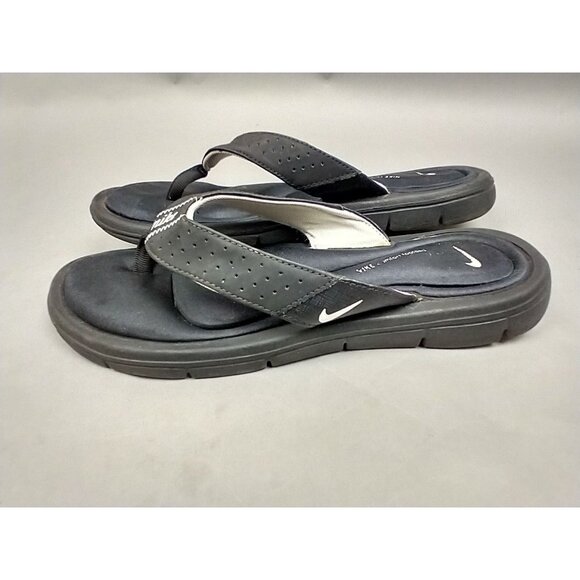 Nike Comfort Thong Sandals Womens 7 Black Flip Flops Cushioned 354025-011 - Picture 3 of 9